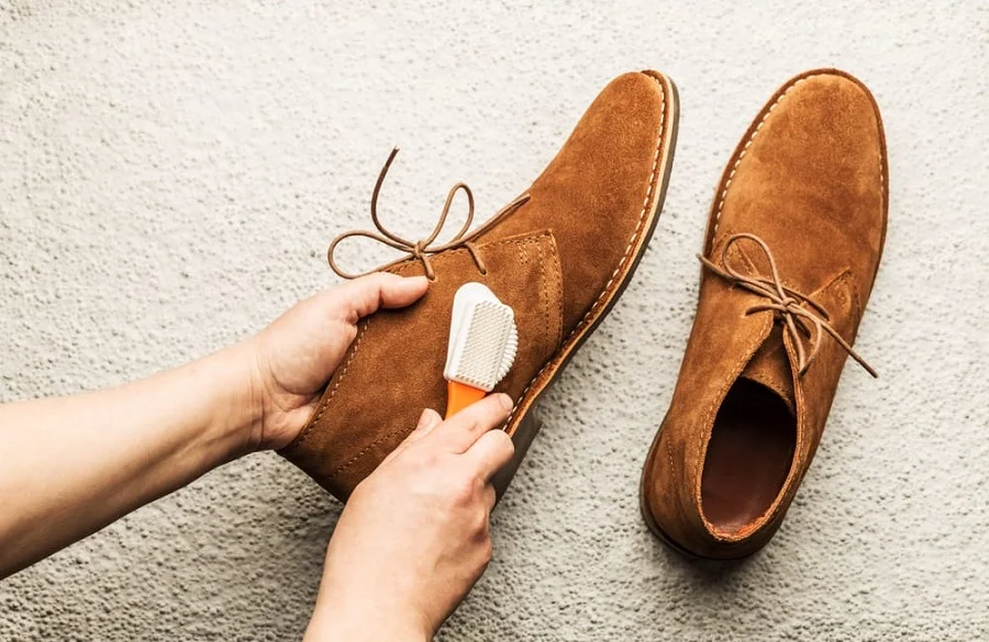 cleaning suede shoes