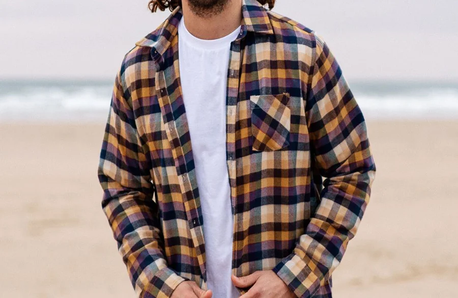how to set flannel shirt in mens style
